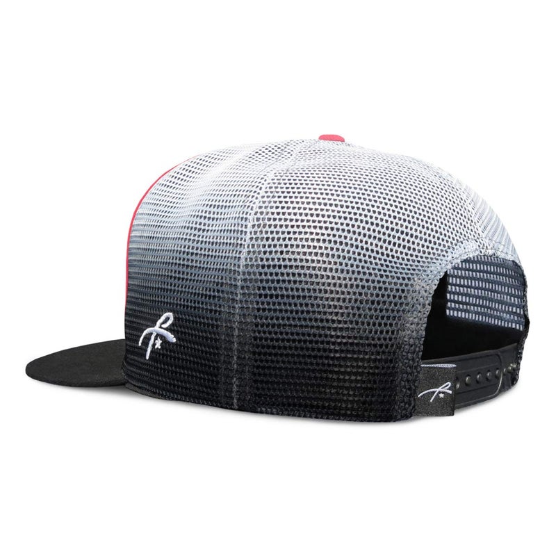 Grace Folly Trucker Hat for Men & Women. Snapback Mesh Caps (US, Alpha, One Size, One Size, Red & Black with Fade) - Image 3
